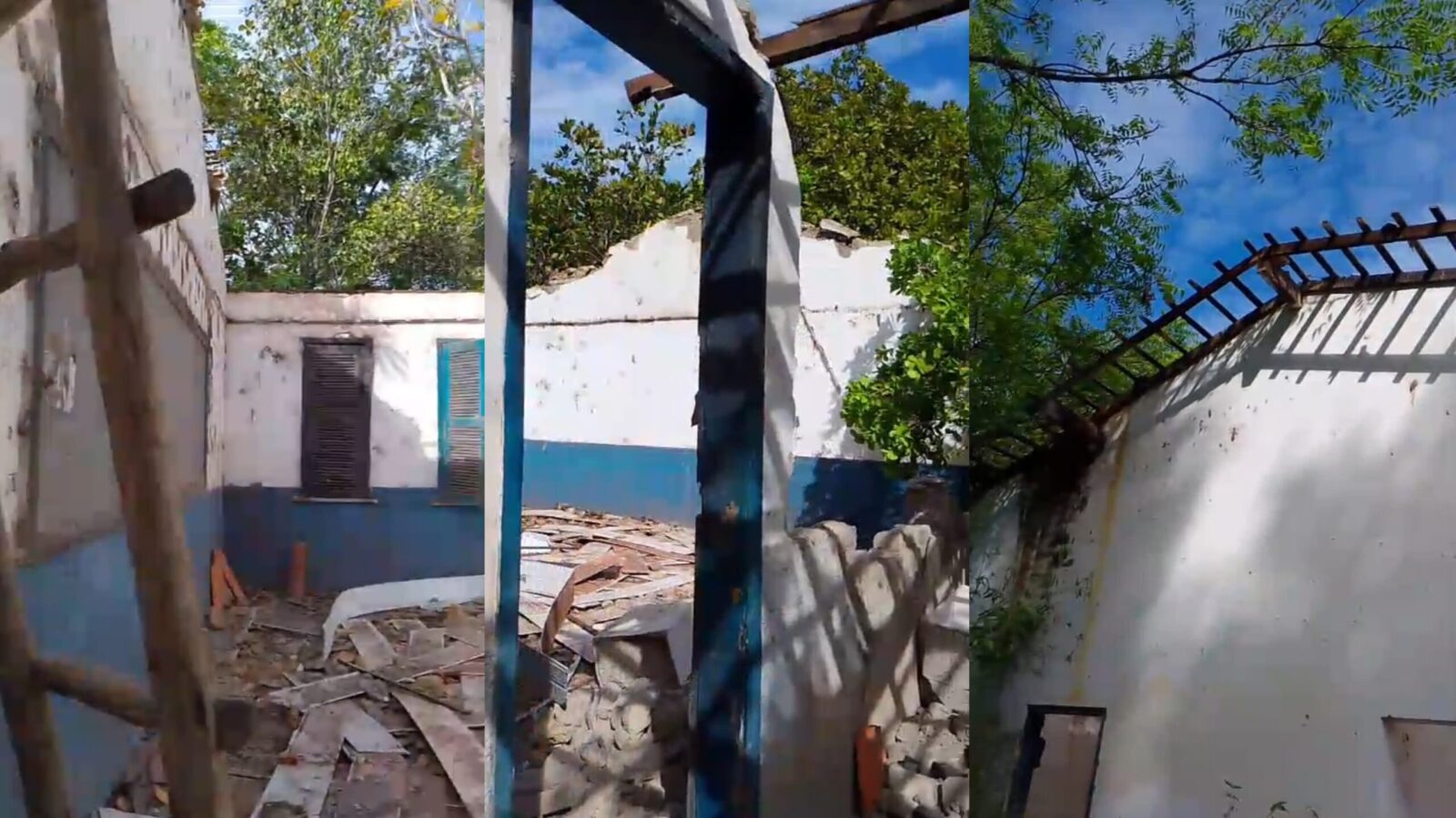 Moradores denunciam demolição de escola desativada na zona rural de Batalha