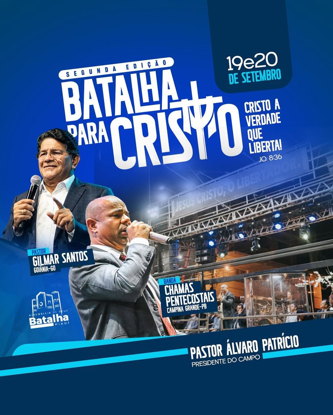 Assembleia de Deus anuncia 2ª edição do evento “Batalha para Cristo”
