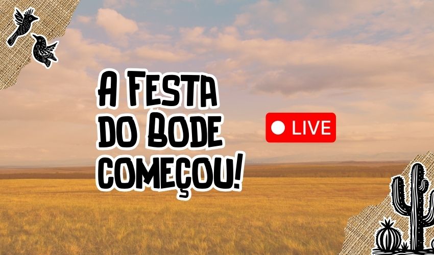 Acompanhe a transmissão ao vivo da última noite da XVI Festa do Bode
