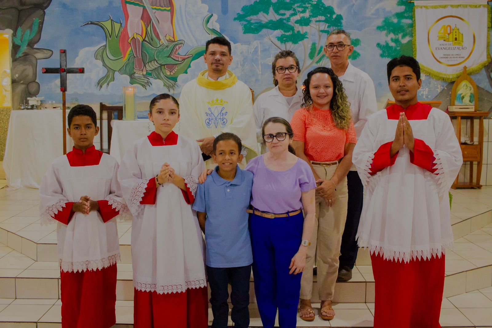 Comunidade Caraíbas II celebra sexta noite do novenário de São Miguel Arcanjo