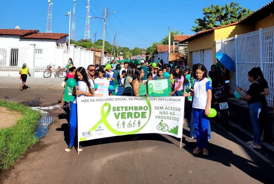 Caminhada da Inclusão reúne população em mobilização pelo Setembro Verde em Batalha
