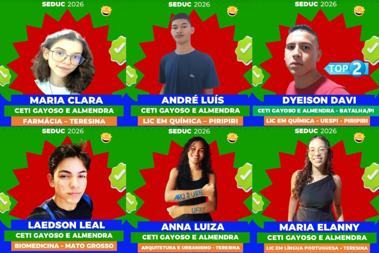CETI Gayoso e Almendra comemora aprovações de alunos de Batalha no Sisu 2026