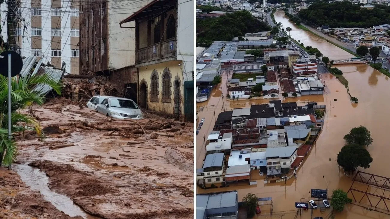 Temporais deixam 36 mortos e 33 desaparecidos na Zona da Mata de MG