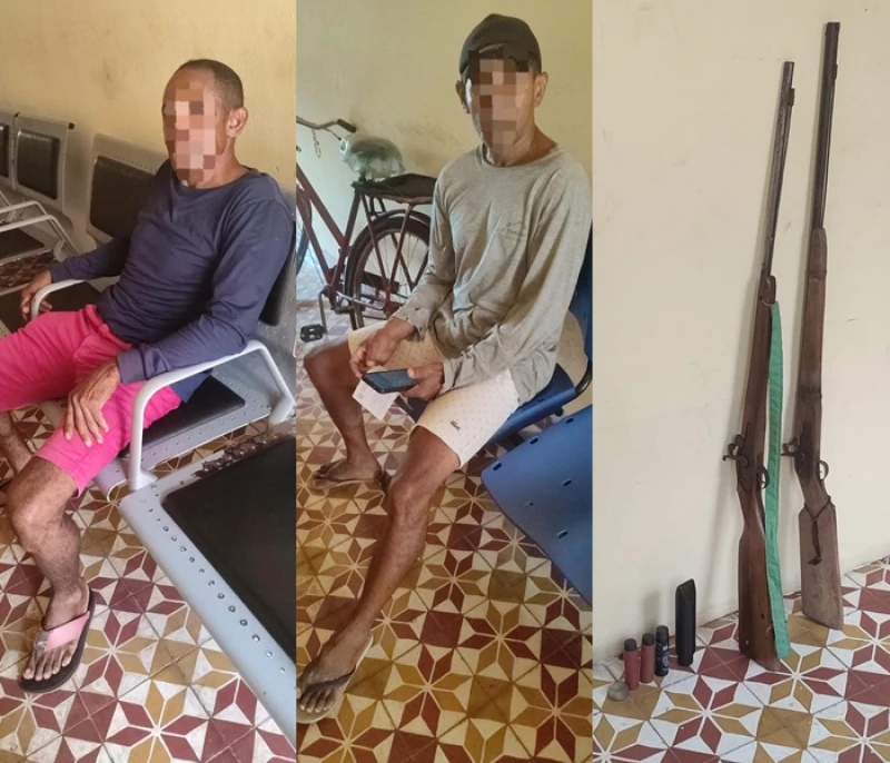 Briga entre irmãos por mangas termina com armas apreendidas em Barras