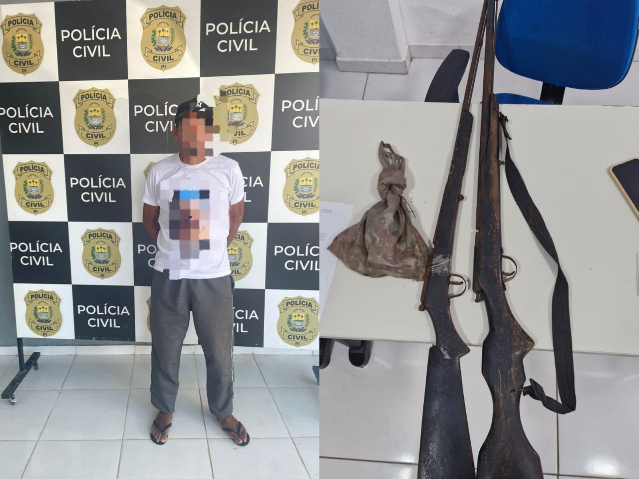 Homem é preso após disparos contra casa de vizinha em Batalha