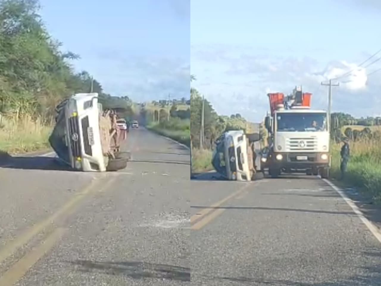 Colisão entre caminhonetes deixa três feridos na BR-222 entre Batalha e Esperantina