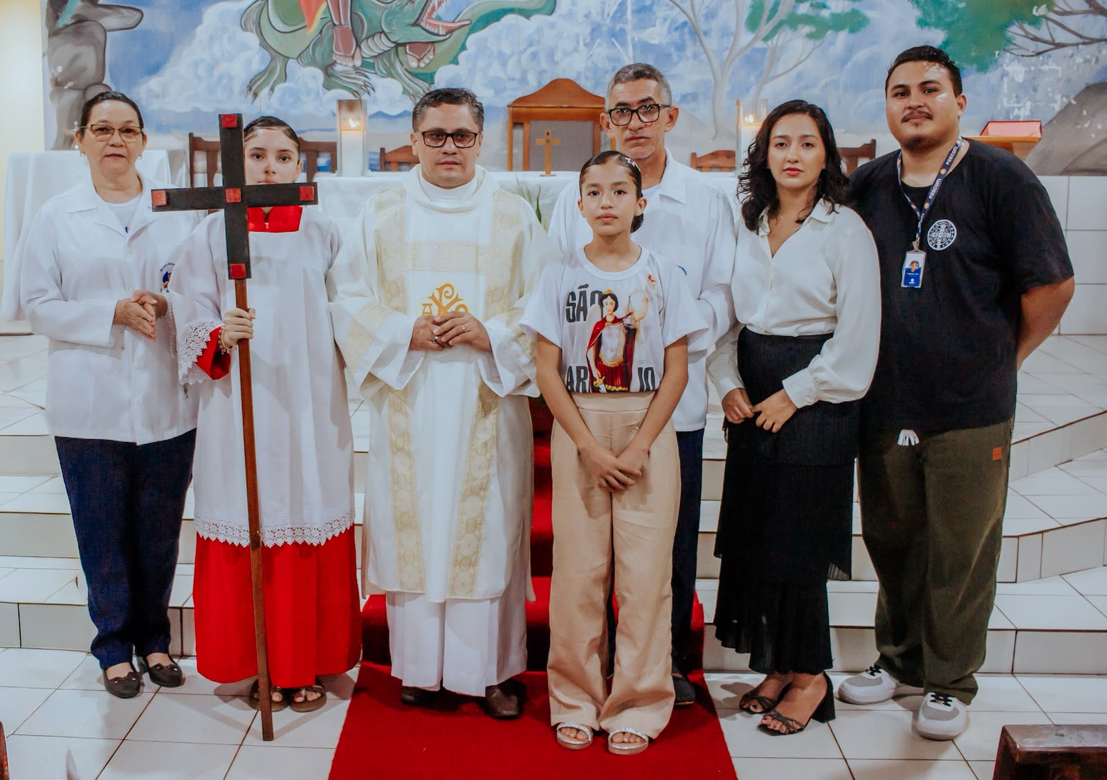 Festejo de São Miguel tem quarta noite com celebração do diácono Lenilson